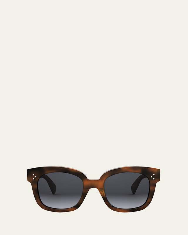 3 Dots Havana Acetate Square Sunglasses